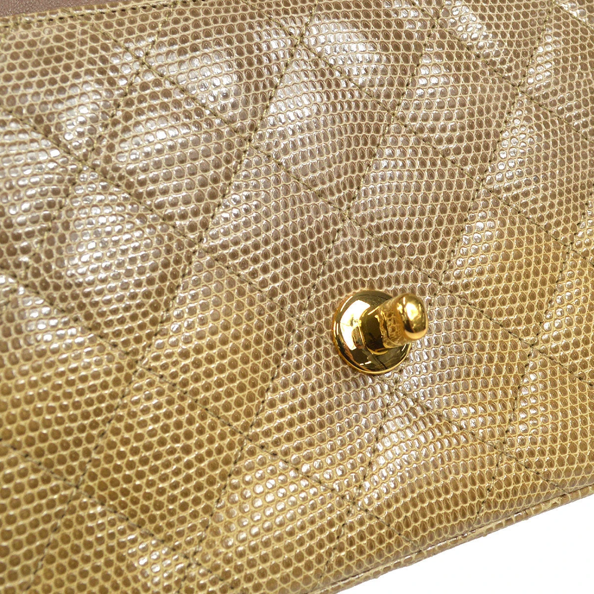 AMORE Vintage CHANEL 1991-1994 Classic Square Flap Mini Beige Lizard 47683 9 AMORE Vintage CHANEL 1991-1994 Classic Square Flap Mini Beige Lizard 47683 - Image 7