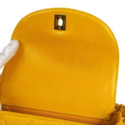 AMORE Vintage CHANEL 1996-1997 Round Flap Handbag Orange Lambskin 26418 -Best Jewelry Store 202302013 26418 07 7cf5b342 5251 43e4 ae99 6c1969eaa982