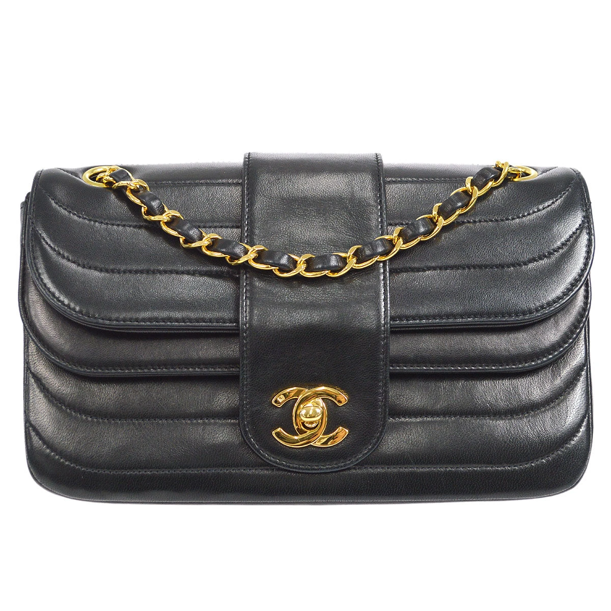 AMORE Vintage CHANEL 1991-1994 Horizontal Flap Small Black Lambskin 17861 13 AMORE Vintage CHANEL 1991-1994 Horizontal Flap Small Black Lambskin 17861 - Image 11