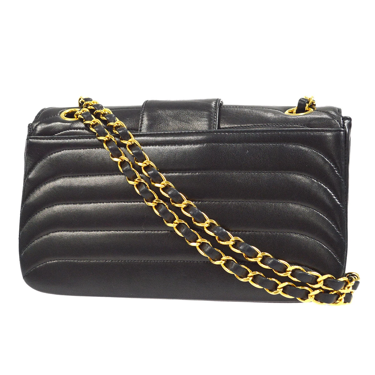 AMORE Vintage CHANEL 1991-1994 Horizontal Flap Small Black Lambskin 17861 4 AMORE Vintage CHANEL 1991-1994 Horizontal Flap Small Black Lambskin 17861 - Image 2