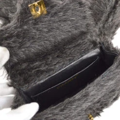 AMORE Vintage CHANEL * 1991-1994 Classic Flap Handbag Set Black Fur 26720 -Best Jewelry Store 20230209 26720 08 ec2a1f51 b538 42ff b6d6 82b9786609f3