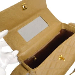 AMORE Vintage CHANEL * 1996-1997 Flap Box Vanity Shoulder Bag Small Beige Caviar 17301 -Best Jewelry Store 20230222 17301 07 7467c1d9 b89c 416c 8ea6 ced501adcb14