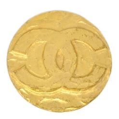 AMORE Vintage CHANEL★ 1994 Round Brooch Gold 94P 27350