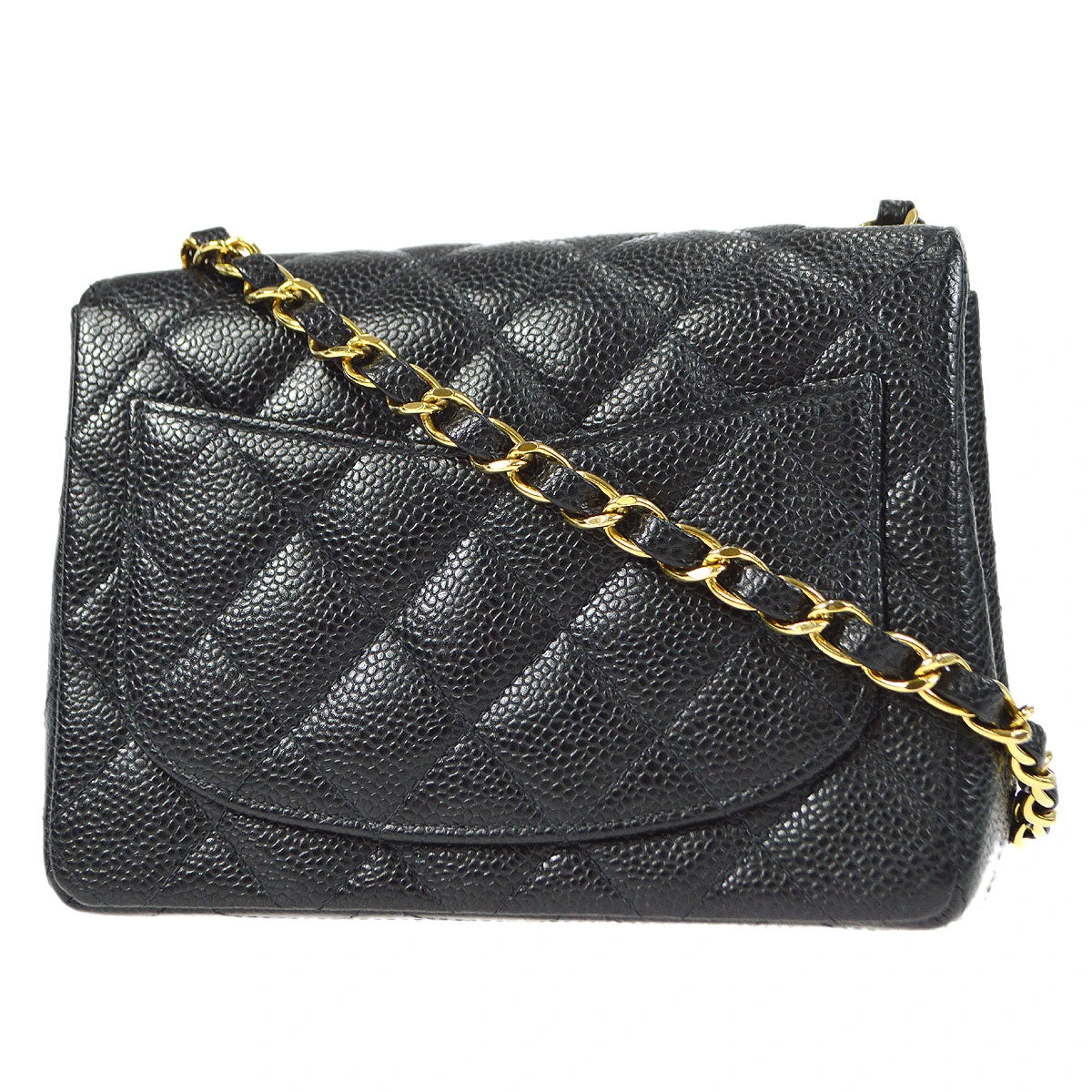 AMORE Vintage CHANEL Classic Flap Mini Square Chain Shoulder Bag Black Caviar 18176 4 AMORE Vintage CHANEL Classic Flap Mini Square Chain Shoulder Bag Black Caviar 18176 - Image 2