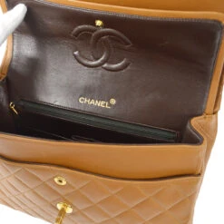 AMORE Vintage CHANEL 1989-1991 Tall Classic Double Flap Medium Camel Lambskin 27232 29 AMORE Vintage CHANEL 1989-1991 Tall Classic Double Flap Medium Camel Lambskin 27232 -Best Jewelry Store 20230309 27232 08