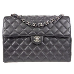 AMORE Vintage CHANEL Classic Flap Jumbo Double Chain Shoulder Bag Black Caviar 48505 -Best Jewelry Store 20230327 48505 01 11ca5b5f 6ea6 4eba 9a92 443e477c8516