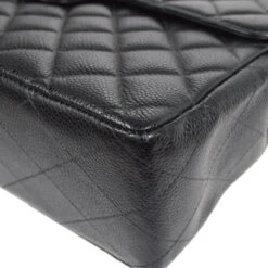 AMORE Vintage CHANEL Classic Flap Jumbo Double Chain Shoulder Bag Black Caviar 48505 -Best Jewelry Store 20230327 48505 04 5b56f053 986c 43e0 930e 7c34d156b16f