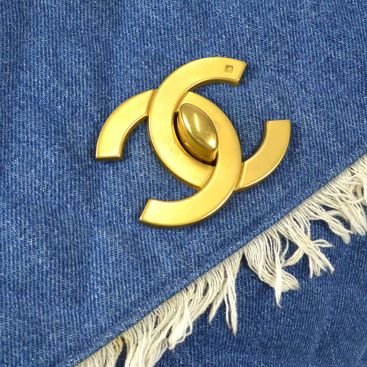 AMORE Vintage CHANEL Classic Flap Maxi Chain Shoulder Bag Indigo Denim 58227 16 AMORE Vintage CHANEL Classic Flap Maxi Chain Shoulder Bag Indigo Denim 58227 - Image 14