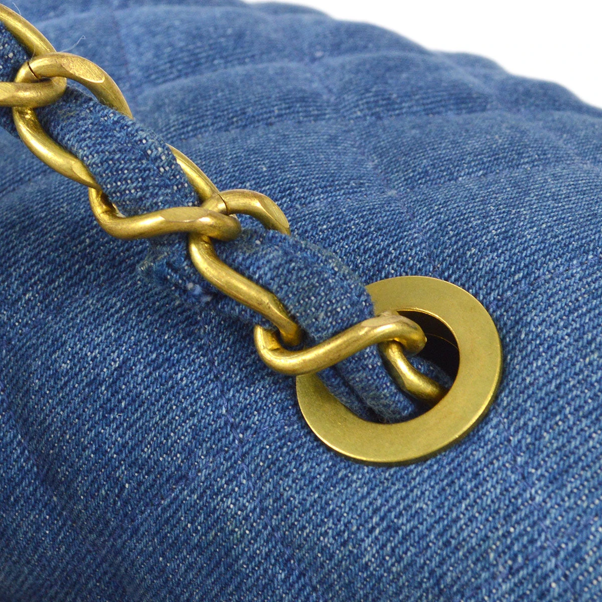 AMORE Vintage CHANEL Classic Flap Maxi Chain Shoulder Bag Indigo Denim 58227 17 AMORE Vintage CHANEL Classic Flap Maxi Chain Shoulder Bag Indigo Denim 58227 - Image 15