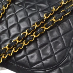 AMORE Vintage CHANEL 1994-1996 Classic Flap Maxi Black Lambskin 66455 27 AMORE Vintage CHANEL 1994-1996 Classic Flap Maxi Black Lambskin 66455 -Best Jewelry Store 20230417 66455 06