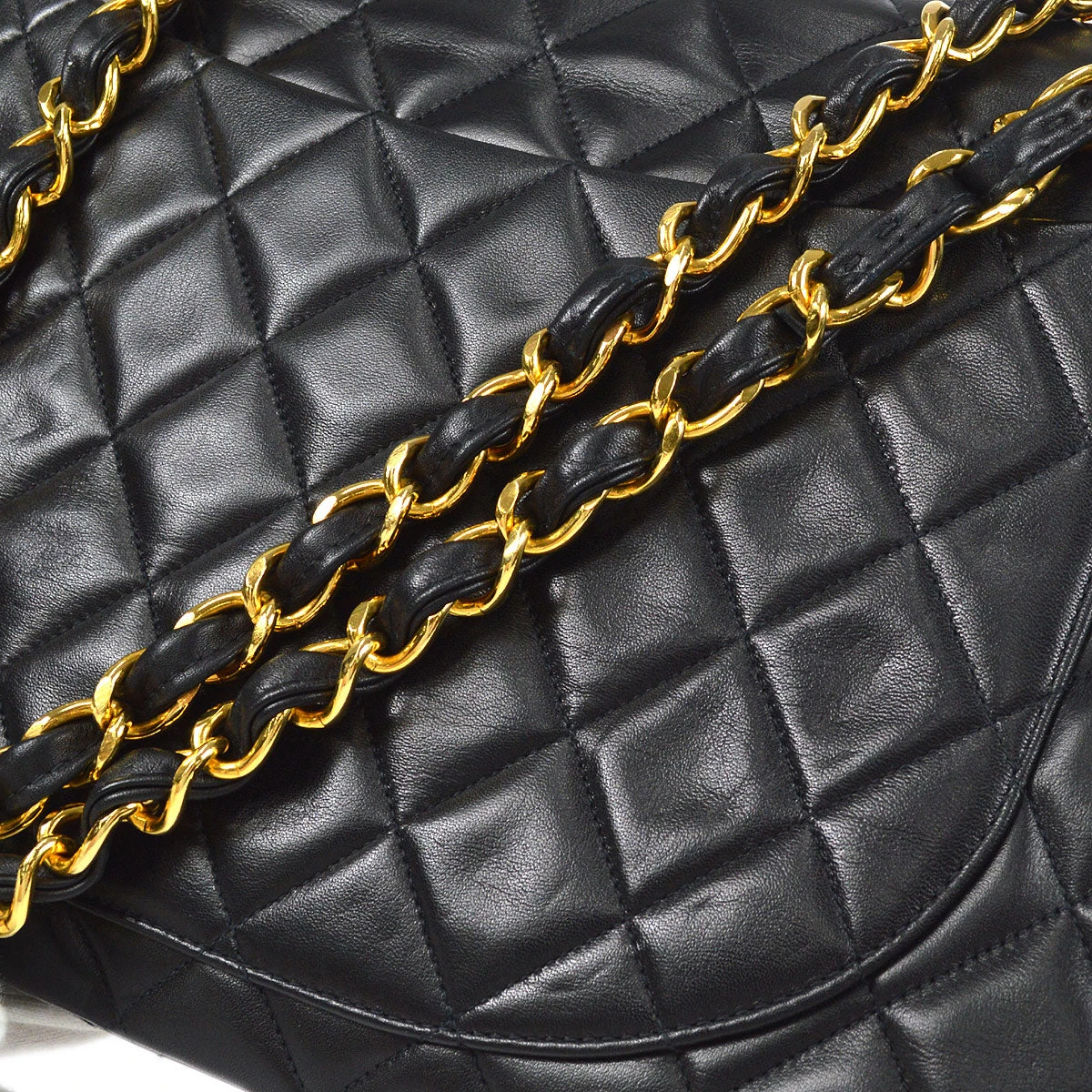AMORE Vintage CHANEL 1994-1996 Classic Flap Maxi Black Lambskin 66455 18 AMORE Vintage CHANEL 1994-1996 Classic Flap Maxi Black Lambskin 66455 - Image 16