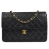 AMORE Vintage CHANEL Classic Single Flap Chain Shoulder Bag Black Lambskin 58016 2 AMORE Vintage CHANEL Classic Single Flap Chain Shoulder Bag Black Lambskin 58016 -Best Jewelry Store 20230420 58016 01