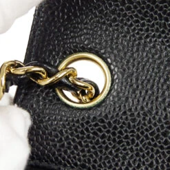 AMORE Vintage CHANEL Classic Flap Mini Square Chain Shoulder Bag Black Caviar 88000 -Best Jewelry Store 20230427 88000 06