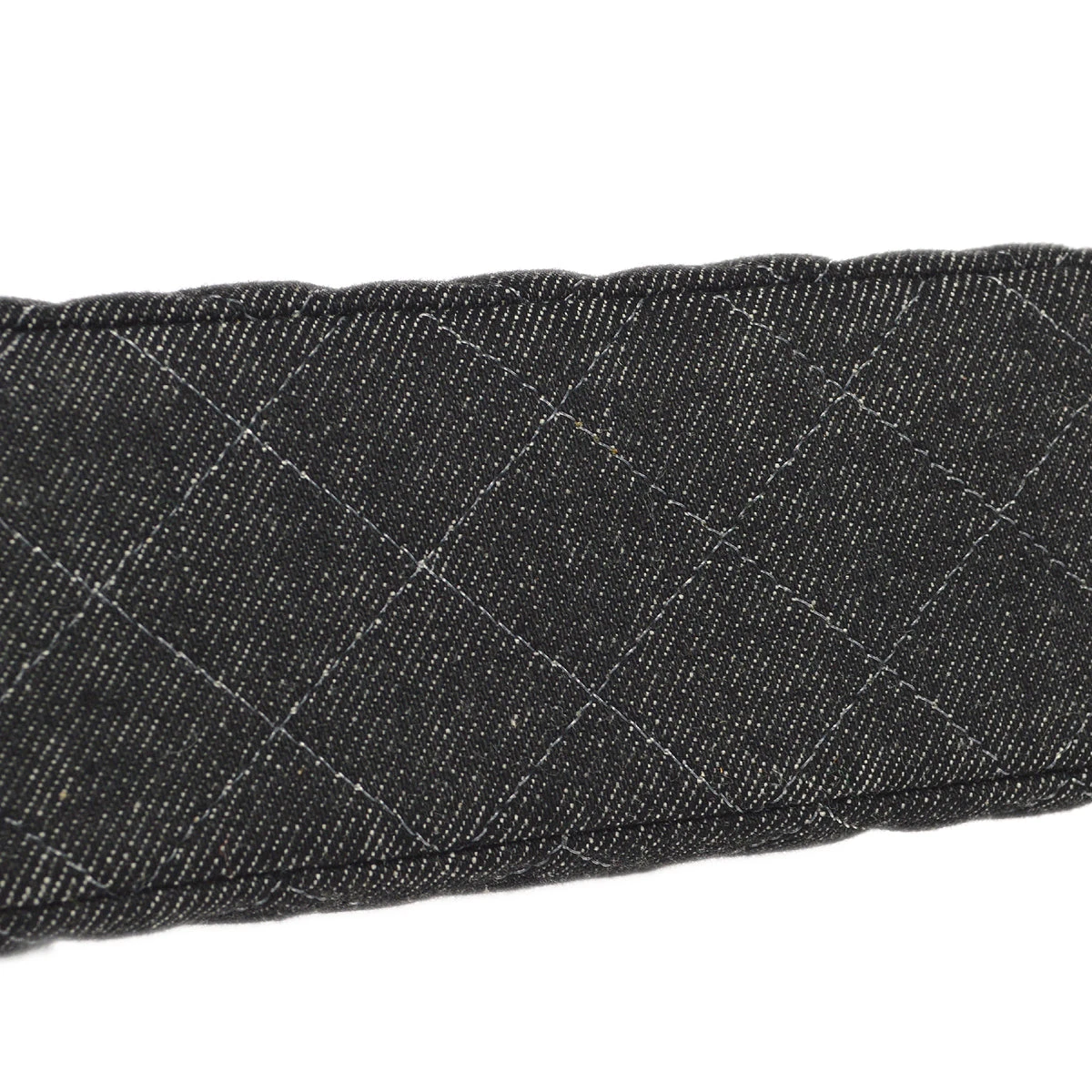 AMORE Vintage CHANEL 1997-1999 Classic Flap Mini Square 17 Black Denim 77473 5 AMORE Vintage CHANEL 1997-1999 Classic Flap Mini Square 17 Black Denim 77473 - Image 3