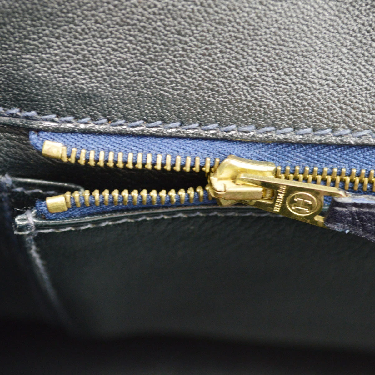 AMORE Vintage HERMES 1997 BIRKIN 35 Navy Evergrain 27392 9 AMORE Vintage HERMES 1997 BIRKIN 35 Navy Evergrain 27392 - Image 7