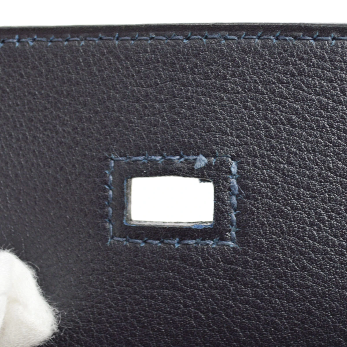 AMORE Vintage HERMES 1997 BIRKIN 35 Navy Evergrain 27392 10 AMORE Vintage HERMES 1997 BIRKIN 35 Navy Evergrain 27392 - Image 8