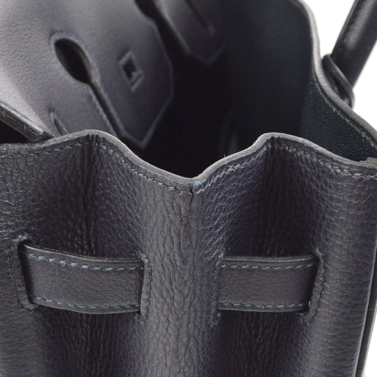 AMORE Vintage HERMES 1997 BIRKIN 35 Navy Evergrain 27392 11 AMORE Vintage HERMES 1997 BIRKIN 35 Navy Evergrain 27392 - Image 9