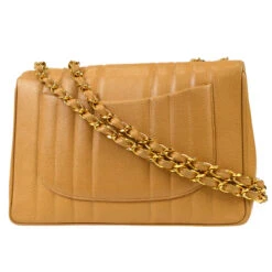 AMORE Vintage CHANEL 1991-1994 Big CC Vertical Stitch Classic Flap Jumbo Beige Caviar 87063 -Best Jewelry Store 20230525 87063 02 b5578e49 2b9d 436b 8df5 90f37125355c