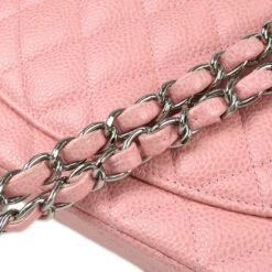 AMORE Vintage CHANEL * 2004-2005 Classic Double Flap Medium SHW Pink Caviar 88214 -Best Jewelry Store 20230605 88214 05
