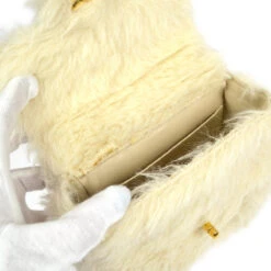 AMORE Vintage CHANEL * 1994 Classic Flap Handbag Mini White Fur 97352 -Best Jewelry Store 20230605 97352 07 b141f34c 92bf 4a37 a876 56a3b696abae