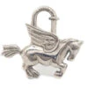 AMORE Vintage HERMES 1993 Pegasus Cadena Bag Charm Silver Small Good 97371 -Best Jewelry Store 20230605 97371 01