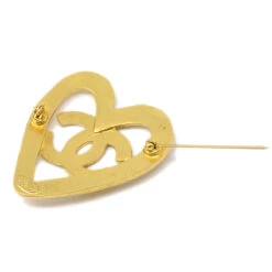 AMORE Vintage CHANEL Heart Brooch Pin Gold 95P 68017 -Best Jewelry Store 20230612 68017 03