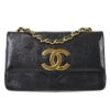 AMORE Vintage CHANEL * Straight Flap Chain Shoulder Bag Black Lizard 98558 1 AMORE Vintage CHANEL * Straight Flap Chain Shoulder Bag Black Lizard 98558 -Best Jewelry Store 20230615 98558 01