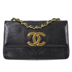 AMORE Vintage CHANEL * Straight Flap Chain Shoulder Bag Black Lizard 98558 32 AMORE Vintage CHANEL * Straight Flap Chain Shoulder Bag Black Lizard 98558 -Best Jewelry Store 20230615 98558 01 1748f941 8597 4f04 a580 1f192d139892