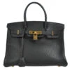AMORE Vintage HERMES Birkin 30 Handbag Black Fjord 78698 -Best Jewelry Store 20230703 78698 01