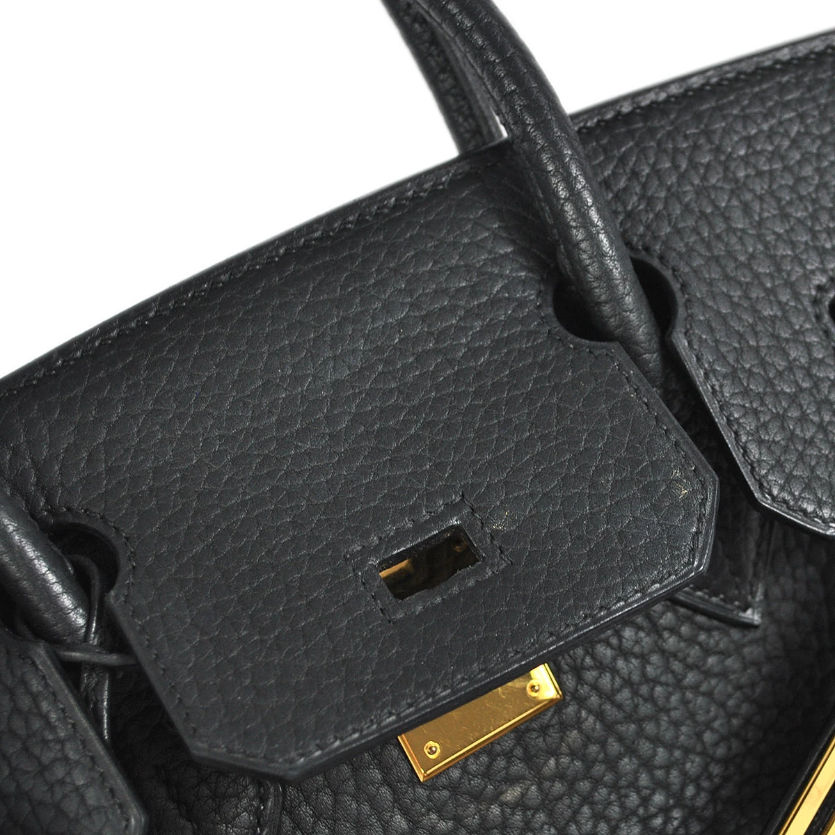 AMORE Vintage HERMES Birkin 30 Handbag Black Fjord 78698 9 AMORE Vintage HERMES Birkin 30 Handbag Black Fjord 78698 - Image 7