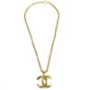 AMORE Vintage CHANEL Gold Chain Pendant Necklace 94P 78660 -Best Jewelry Store 20230714 78660 01