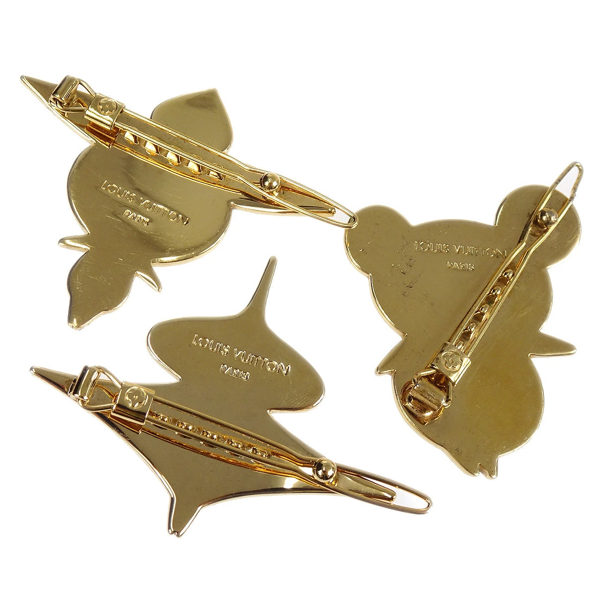 AMORE Vintage LOUIS VUITTON Hair Barrette 3 Set Panda Onion Head Flower Boy M92595 89900 6 AMORE Vintage LOUIS VUITTON Hair Barrette 3 Set Panda Onion Head Flower Boy M92595 89900 - Image 4