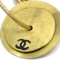 AMORE Vintage CHANEL Dangle Hoop Earrings Clip-On Gold 94A 99559 7 AMORE Vintage CHANEL Dangle Hoop Earrings Clip-On Gold 94A 99559 -Best Jewelry Store 20230828 99559 02