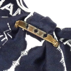 AMORE Vintage CHANEL Bow Brooch Pin Dark Navy 99815 -Best Jewelry Store 20230919 99815 04