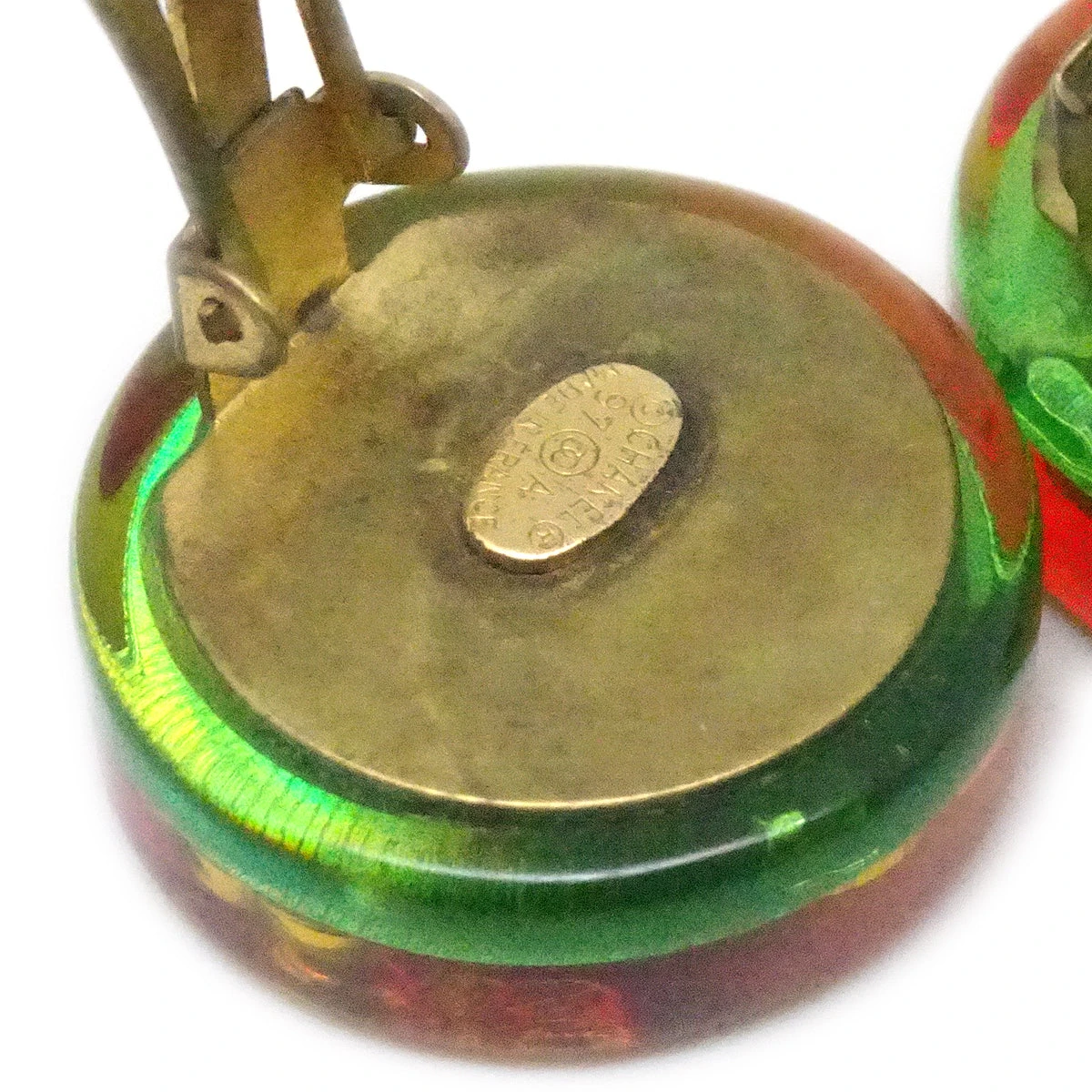 AMORE Vintage CHANEL Button Earrings Clip-On Multicolor 97A 99868 6 AMORE Vintage CHANEL Button Earrings Clip-On Multicolor 97A 99868 - Image 4