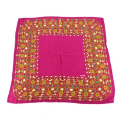 AMORE Vintage CHANEL Scarf Pink Small Good 180529