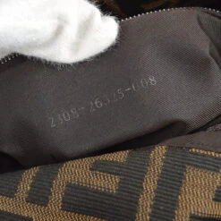 AMORE Vintage FENDI Zucca Mamma Baguette Handbag Brown 19033 -Best Jewelry Store 20231010 19033 10