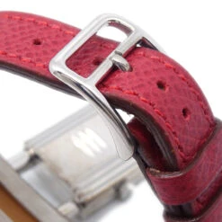 AMORE Vintage HERMES 1996 Kelly Watch Red Courchevel SV925 89959 -Best Jewelry Store 20231019 89959 04