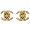 AMORE Vintage CHANEL Rhinestone Turnlock Earrings Clip-On Small 96A 29409 2 AMORE Vintage CHANEL Rhinestone Turnlock Earrings Clip-On Small 96A 29409 -Best Jewelry Store 20231109 29409 01