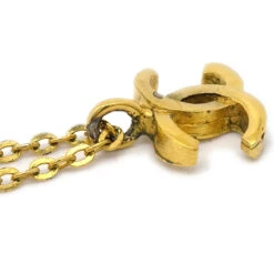 AMORE Vintage CHANEL Mini CC Chain Pendant Necklace Gold 376 59586 -Best Jewelry Store 20231109 59586 03