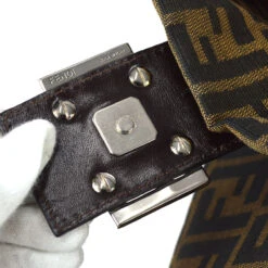 AMORE Vintage FENDI Brown Zucca Mamma Baguette Handbag 59610 -Best Jewelry Store 20231109 59610 07
