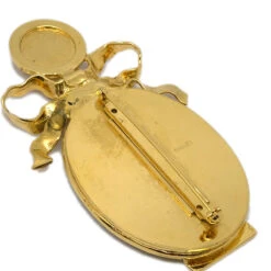 AMORE Vintage CHANEL Bow Mirror Brooch Pin Gold 49939 -Best Jewelry Store 20231116 49939 03