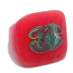 AMORE Vintage CHANEL Ring #53 #13 Red 04P 140110