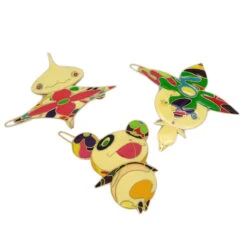 AMORE Vintage LOUIS VUITTON Hair Barrette 3 Set Panda Onion Head Flower Boy M92595 120697