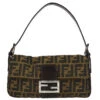 AMORE Vintage FENDI Brown Zucca Baguette Handbag 19967