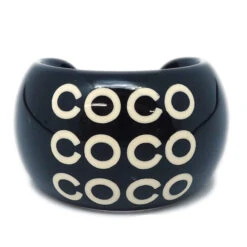 AMORE Vintage CHANEL Ring #54 #14 Black 01P 120142