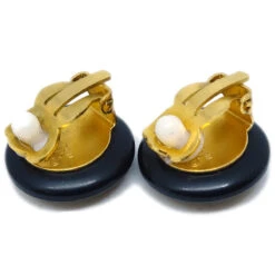 AMORE Vintage CHANEL Button Earrings Black 97P 130868 -Best Jewelry Store 20231221 130868 03