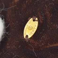 AMORE Vintage CHANEL Brown Velvet Bow Hair Barrette 141231 -Best Jewelry Store 20231227 141231 04