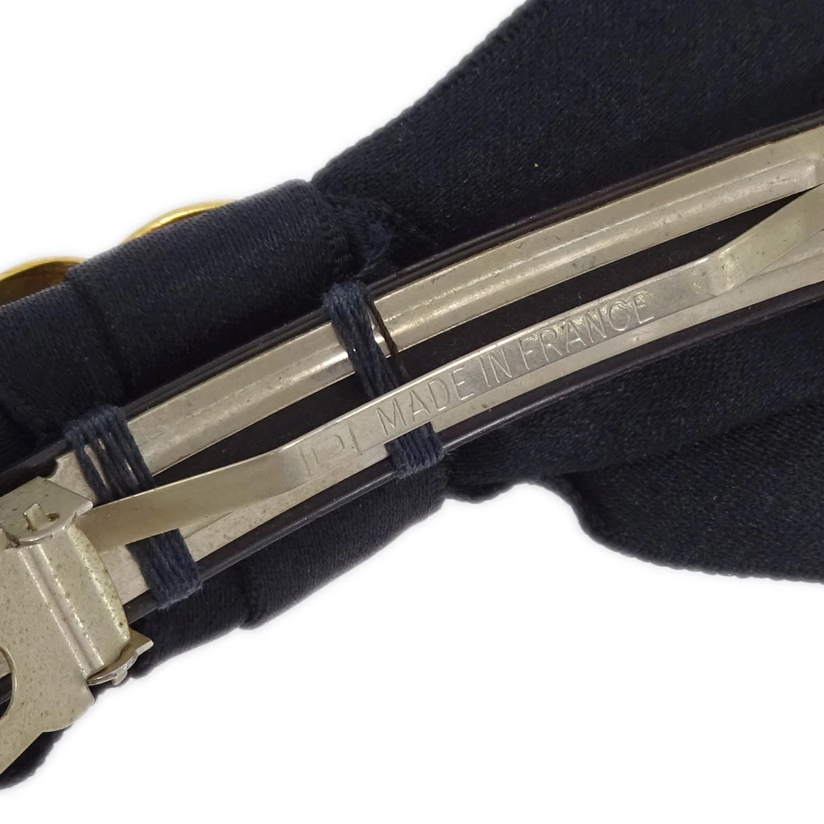 AMORE Vintage CHANEL Bow Hair Barrette Black Satin 130861 4 AMORE Vintage CHANEL Bow Hair Barrette Black Satin 130861 - Image 2