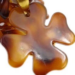 AMORE Vintage CHANEL Acrylic Chain Belt Clover 95P Small Good 140867 -Best Jewelry Store 20240109 140867 04